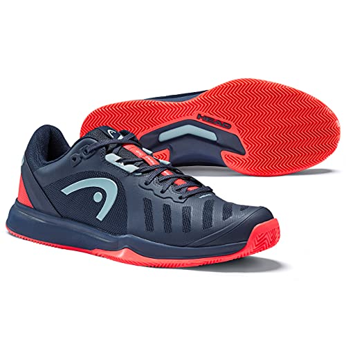 HEAD Sprint Team 3.0 2021 Clay Men, Zapatillas de Tenis Hombre, Azul/Rojo, 44.5 EU