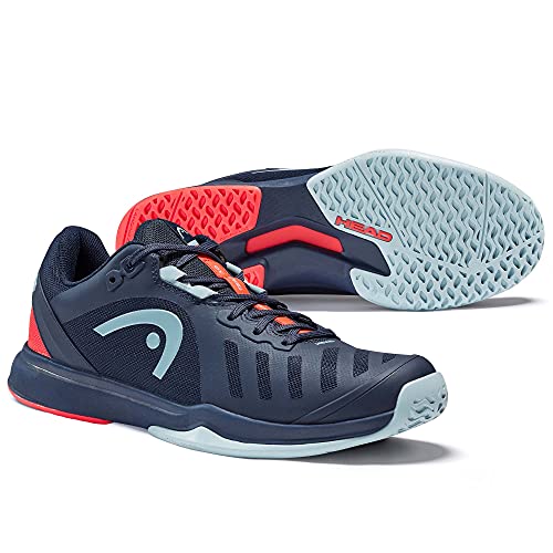 HEAD Sprint Team 3.0 2021 Men, Tennis Shoe Hombre, Azul Oscuro Rojo Neón, 39.5 EU