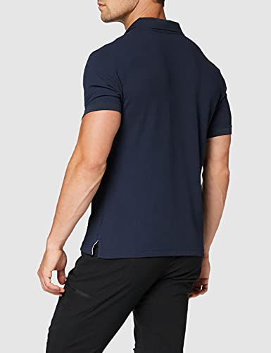 Helly Hansen Driftline Camiseta Tipo Polo de Manga Corta con Tejido de Secado rápido y Logo HH en el Pecho, Azul (Navy), M para Hombre