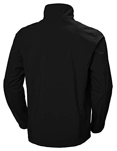 Helly Hansen Paramount Resistente Al Agua Y Al Viento Y Respirable Chaqueta De Softshell, Hombre, Negro, M