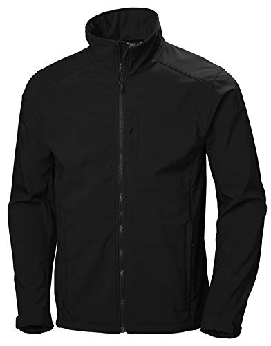 Helly Hansen Paramount Resistente Al Agua Y Al Viento Y Respirable Chaqueta De Softshell, Hombre, Negro, M