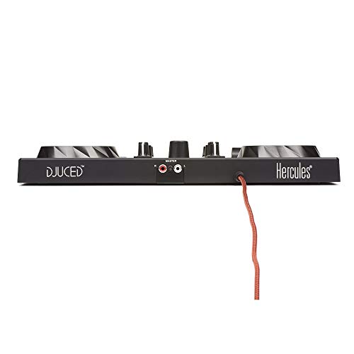 Hercules DJControl Inpulse 200 – Controlador DJ con USB, adecuado para principiantes que están aprendiendo a mezclar - 2 pistas con 8 pads y tarjeta de sonido