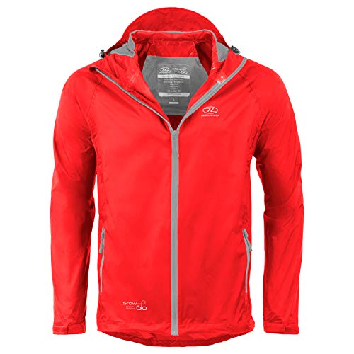 HIGHLANDER Stow & Go Chaqueta, Hombre, Rojo, S