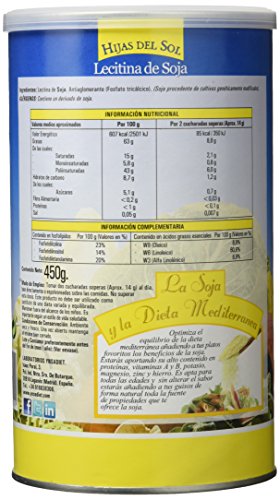 HIJAS DEL SOL Lecitina de Soja GMO - 450 gr