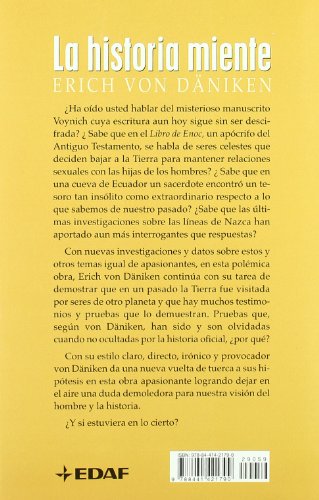 Historia Miente, La: Pruebas Que Demuestran La Existencia de Otro Pasado (Mundo mágico y heterodoxo)