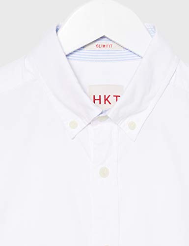 HKT by Hackett Hkt Super Ox Camisa, Blanco (800white 800), 44 (Talla del Fabricante: X-Large) para Hombre