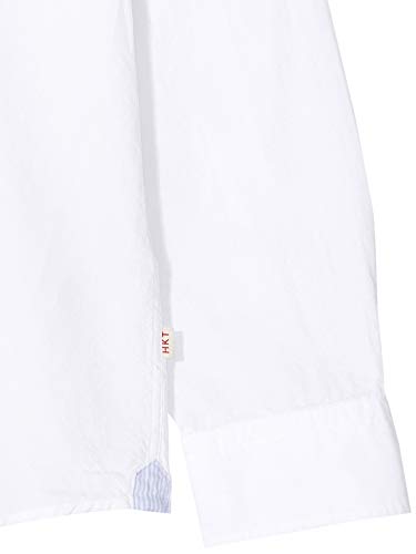 HKT by Hackett Hkt Super Ox Camisa, Blanco (800white 800), 44 (Talla del Fabricante: X-Large) para Hombre