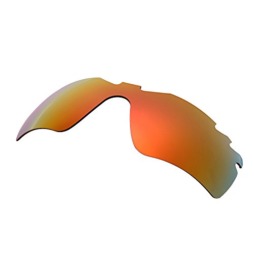 HKUCO Plus Mens Replacement Lenses For Oakley RadarLock-Edge Sunglasses Red Polarized