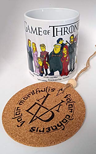 HobbyElx Taza y Adorno Juego de Tronos Simpsons