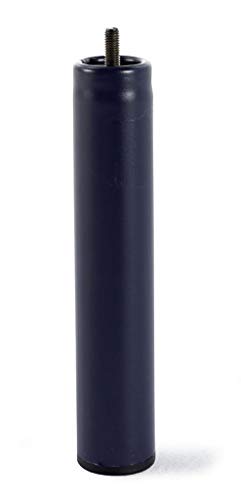 HOGAR24 ES Base tapizada con Tejido 3D Negro y válvulas de transpiración + 6 Patas de Metal Roscadas de 32cm-90x190cm