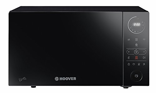 Hoover Chefvolution HMGI25TB - Microondas con grill, 25 litros, 900W - 1000W, Inverter, 32 programas, 6 niveles de potencia, Inicio diferido, Express cooking, Negro