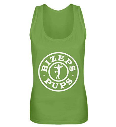 Hosenloser Shop Bizeps Pups - Camiseta de tirantes para mujer verde lima M