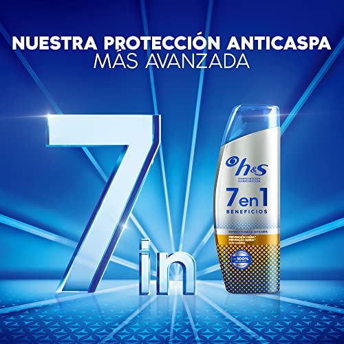 H&S Neceser - Champú Anticaspa, Champú 7 en 1 Prevención Caída con Cafeína, 300 ml + Champú 7 en 1 Ultra Refrescante con Mentol, 300 ml + Gel y Champú Limpieza Profunda 300 ml