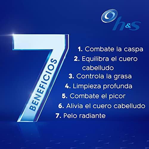 H&S Neceser - Champú Anticaspa, Champú 7 en 1 Prevención Caída con Cafeína, 300 ml + Champú 7 en 1 Ultra Refrescante con Mentol, 300 ml + Gel y Champú Limpieza Profunda 300 ml