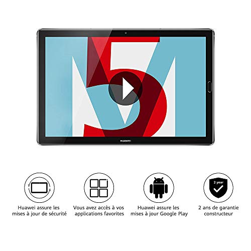 Huawei MediaPad M5 LTE - Tablet de 10.8" (WWAN, Wifi, LTE y Bluetooth, 32 GB ROM, 4 GB LPDDR4 RAM, Android 8.0, EMUI 8.0), plateado