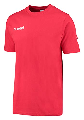 hummel Core Cotton T-Shirts, Unisex Adulto, Rojo, M