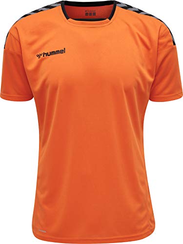 hummel HmlAuthentic - Camiseta de Manga Corta para Hombre (poliéster)