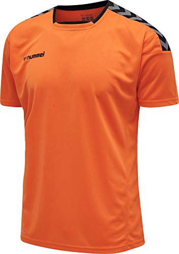 hummel HmlAuthentic - Camiseta de Manga Corta para Hombre (poliéster)