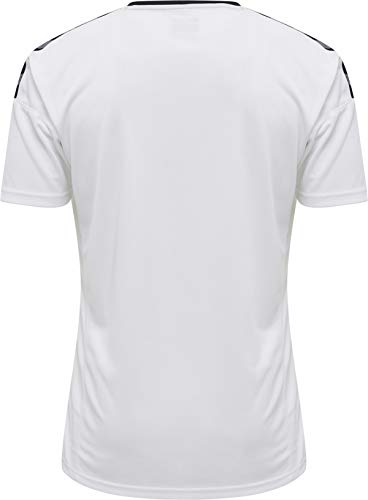 hummel Hmlauthentic Poly Jersey S/S Camiseta, Hombre, Blanco, Extra-Large