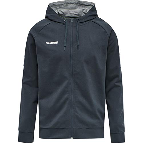 hummel Hmlgo Cotton Zip Hoodie Sudadera, Gris, XX-Large para Hombre