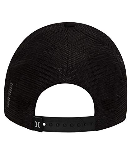 Hurley M O&o Square Trucker Hat Gorra, Hombre, Black, 1SIZE