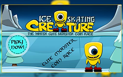 Ice Skating Creature : The Winter Cute Monster Coin Race - Free