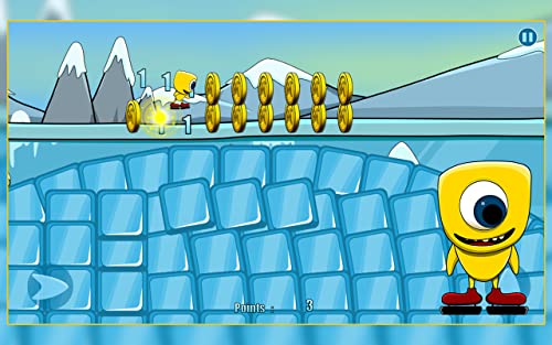 Ice Skating Creature : The Winter Cute Monster Coin Race - Free