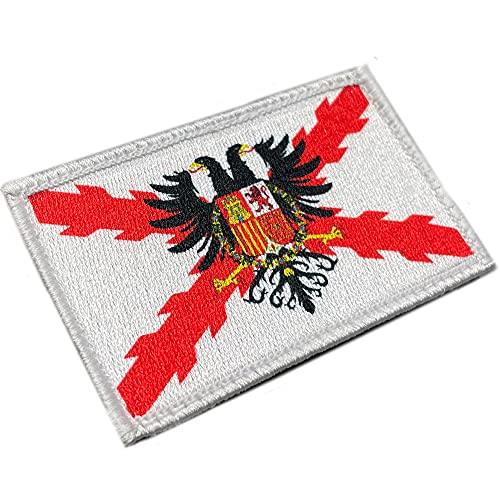 Paquete de 2 parches de bandera de España, parches bordados, banderas  españolas, parche táctico militar para ropa, sombrero, mochilas,  decoraciones de