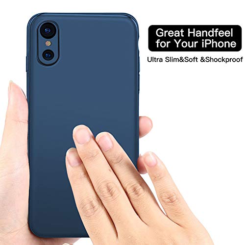 iPhone XR Case,Ultra Thin Magnetic Phone Case for Magnet Car Phone Holder with Invisible Built-in Metal Plate,Soft TPU Shockproof Anti-Scratch Protective Cover for iPhone XR(2018) 6.1''[Blue]