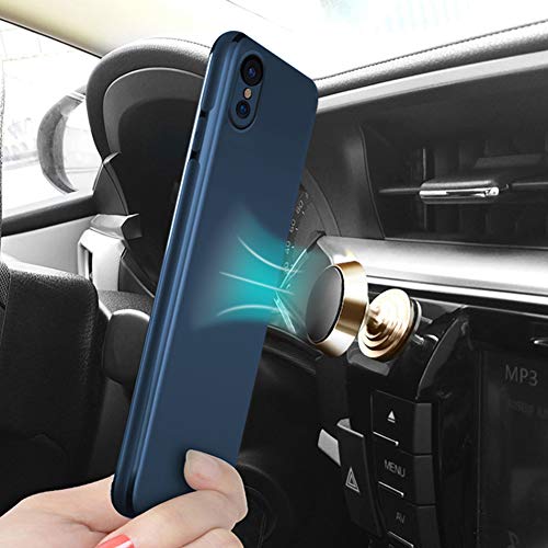 iPhone XR Case,Ultra Thin Magnetic Phone Case for Magnet Car Phone Holder with Invisible Built-in Metal Plate,Soft TPU Shockproof Anti-Scratch Protective Cover for iPhone XR(2018) 6.1''[Blue]