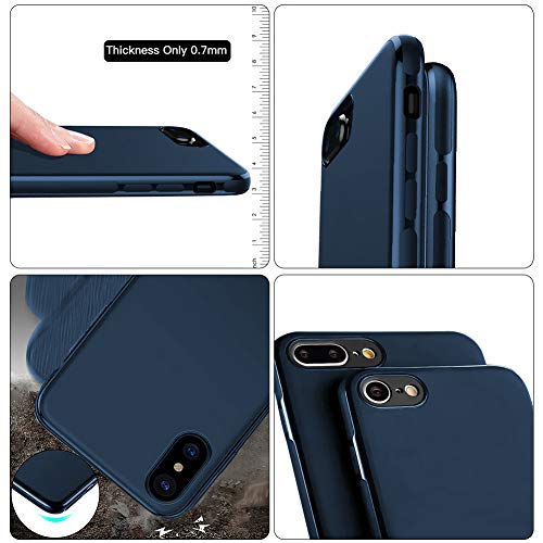 iPhone XR Case,Ultra Thin Magnetic Phone Case for Magnet Car Phone Holder with Invisible Built-in Metal Plate,Soft TPU Shockproof Anti-Scratch Protective Cover for iPhone XR(2018) 6.1''[Blue]