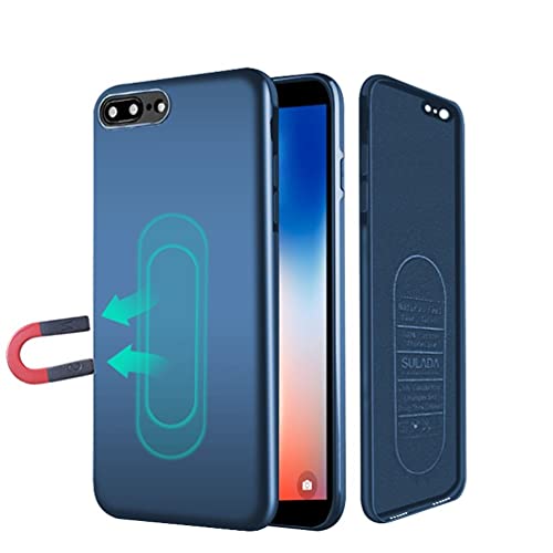 iPhone XR Case,Ultra Thin Magnetic Phone Case for Magnet Car Phone Holder with Invisible Built-in Metal Plate,Soft TPU Shockproof Anti-Scratch Protective Cover for iPhone XR(2018) 6.1''[Blue]
