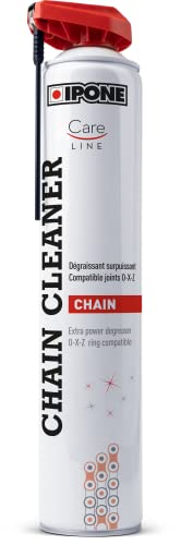 Ipone 800649 Desengrasante Moto Chain Cleaner - Eficaz Contra Las Grasas Más Tenaces - Pulverización Potente y Precisa sin Salpicaduras - Bote de Espray con Difusor Multiposición 750 ML