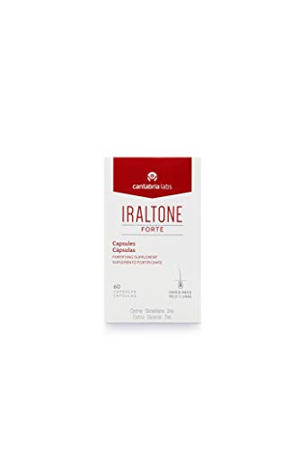 Iraltone Forte Capsulas - Complemento Alimenticio para el Manejo de la Caída Capilar Aguda o Estacional, Sin Color, Estándar, 690 G, 60 Unidades