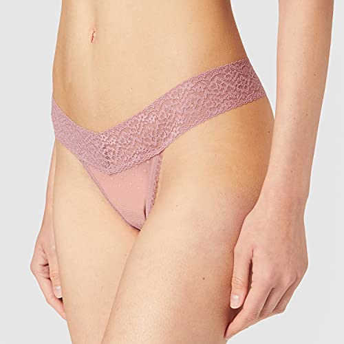 Iris & Lilly BELK456M3 Tanga, Negro/Burdeos/Rosa Magenta Viejo, 36, Pack de 3