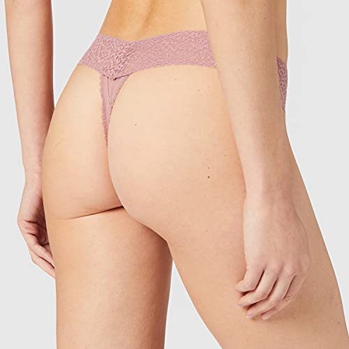 Iris & Lilly BELK456M3 Tanga, Negro/Burdeos/Rosa Magenta Viejo, 36, Pack de 3