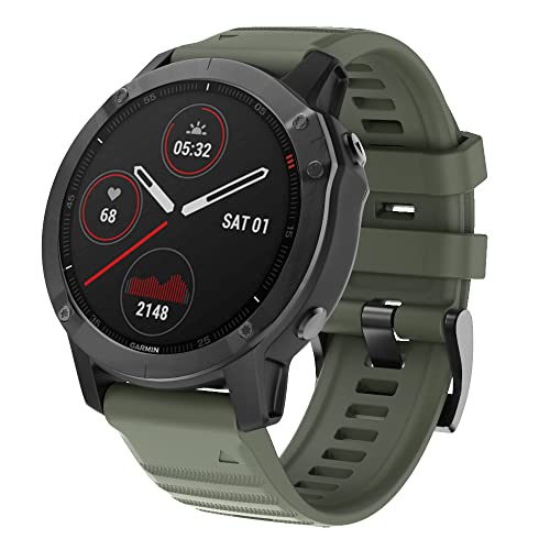 ISABAKE Correa de Reloj para Garmin Fenix 6/6 Pro, Fenix 5/5 Plus, Forerunner 935, Forerunner 945, Approach s60, quatix 5, Banda QuickFit de 22 mm de Ancho