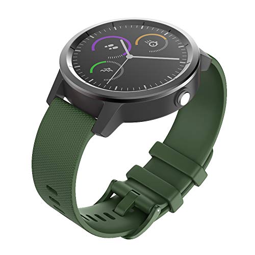 Isabake Correa de Reloj para Garmin Vivoactive 3 Vivomove HR Forerunner 245 645 Music Galaxy Active 2, Correa de Repuesto de Silicona Suave para Accesorios Garmin Watche