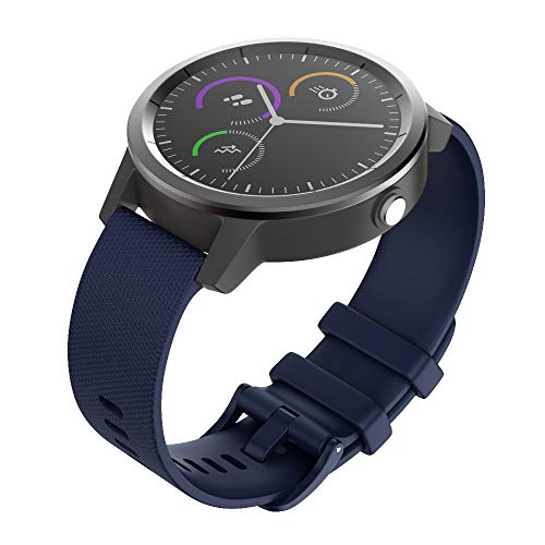 ISABAKE Correa de Reloj para Garmin Vivoactive 3 Vivomove HR Forerunner 245 645 Music Galaxy Active 2, Correa de Repuesto de Silicona Suave para Accesorios Garmin Watche