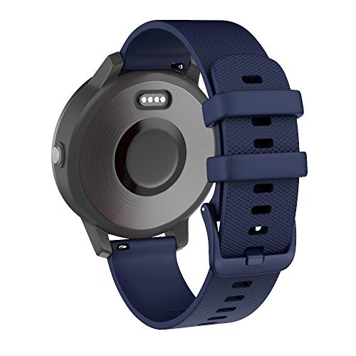 ISABAKE Correa de Reloj para Garmin Vivoactive 3 Vivomove HR Forerunner 245 645 Music Galaxy Active 2, Correa de Repuesto de Silicona Suave para Accesorios Garmin Watche