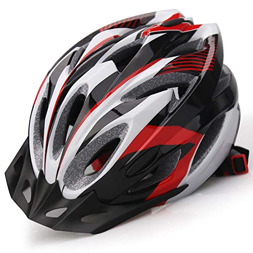 iWUNTONG Casco Bicicleta Adulto Hombre Mujer Casco de Bicicleta Certificado CE Casco MTB con Visera Extraíble Transpirable Casco Bici Carretera Montaña Road Ligero Cascos Ciclismo Ajustable 57-62cm