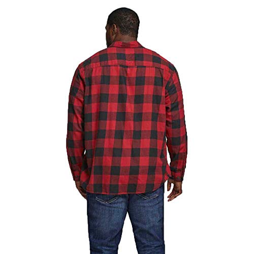 Jack & Jones Jjegingham PS Noos-Camiseta de Sarga (Talla L/S) Camisa, Color Rojo, 3XL para Hombre