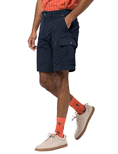 Jack Wolfskin Hombre Canyon Cargo Shorts Hombre Pantalones Cortos - Azul Noche, Talla: 50