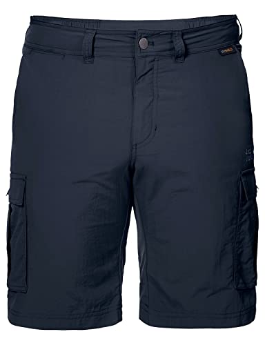 Jack Wolfskin Hombre Canyon Cargo Shorts Hombre Pantalones Cortos - Azul Noche, Talla: 50