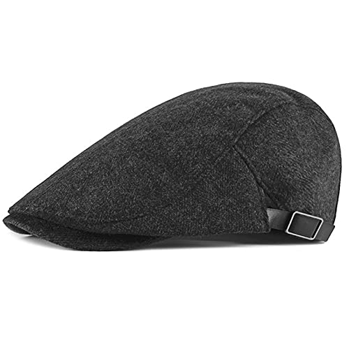 JAOAJ Boinas Plana Hombres,Ajustable Vintage Cabbie Newsboy Flat Cap,Gatsby Hat Ivy Irish Cap Mujeres,Casquillo Plano Gorras,Beret Cap