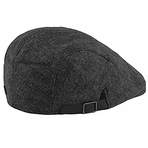 JAOAJ Boinas Plana Hombres,Ajustable Vintage Cabbie Newsboy Flat Cap,Gatsby Hat Ivy Irish Cap Mujeres,Casquillo Plano Gorras,Beret Cap