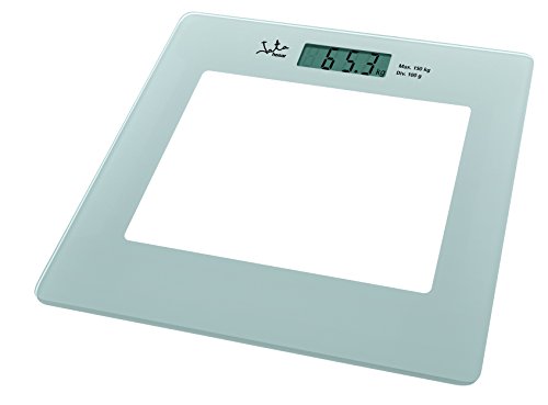 Jata Hogar 290P Báscula electrónica de Cristal con Visor LCD, Blanco