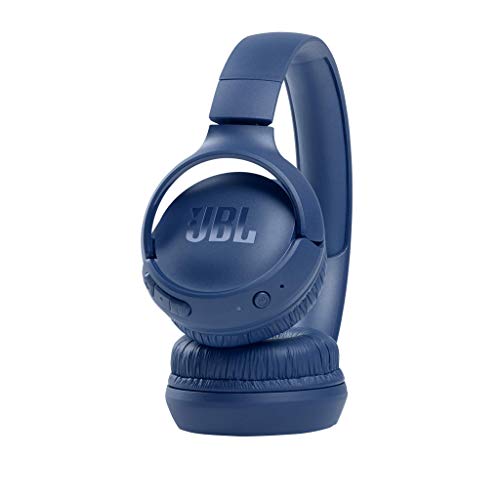 JBL TUNE 510BT – Auriculares inalámbricos on-ear con tecnología Bluetooth, ligeros, cómodos y plegables, hasta 40h de batería, Siri y Asistente de Google, con conexión multipunto, azul