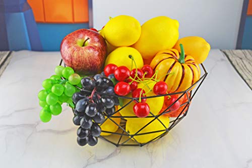 JEDFORE - Limón artificial realista simulación de frutas falsas limones para la casa cocina decoración del partido amarillo 12 unids set