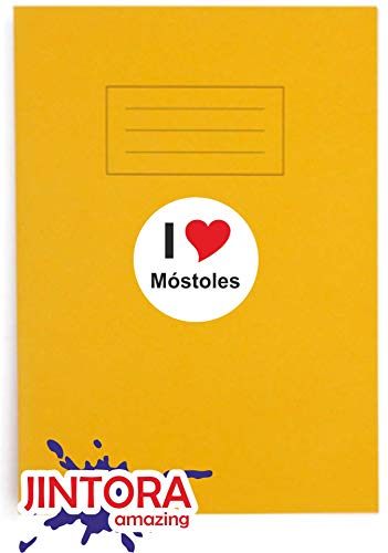 JINTORA - Adesivo/adesivo Auto I Love Heart - I Love Móstoles - JDM/Die Cut/OEM - Lunotto posteriore - Auto - portatile - esterno, Rotondo, misura: 80mm